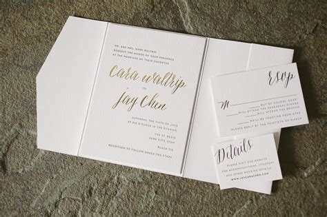 Rustic Elegant Wedding Invitations In Black And Gold