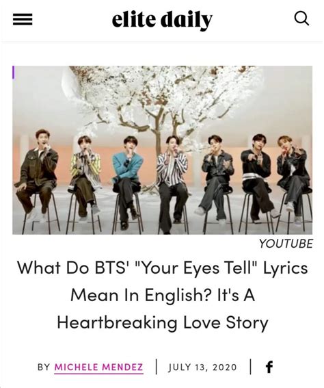 7 the journey this is a fanmade music video buy me a coffee: BTS PERFORMS "YOUR EYES TELL" FOR THE FIRST TIME | BTS Amino