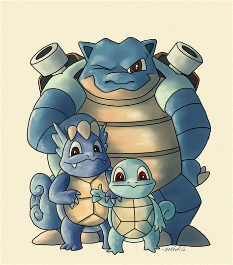 Squirtles Evolution By Michelmich On Deviantart