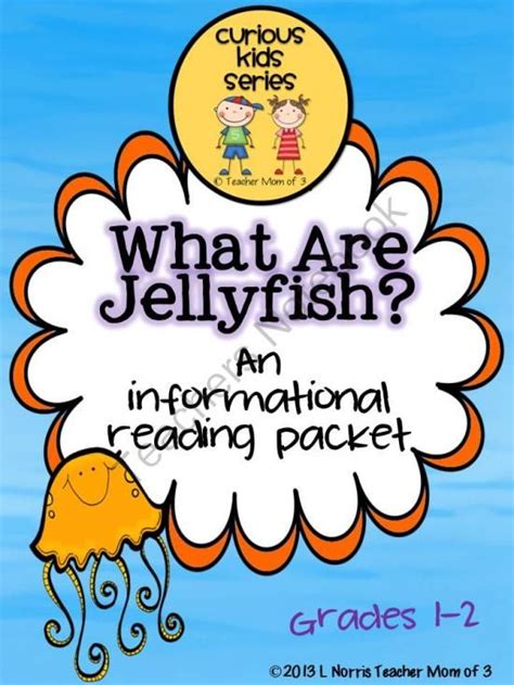 All About Jellyfish Nonfictioninformational Literacy Packet For