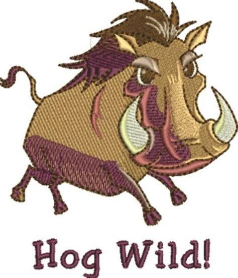 Hog Wild Machine Embroidery Design Embroidery Library At