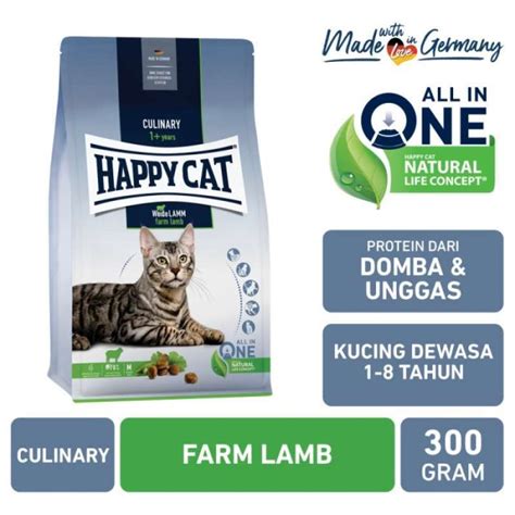 Jual Happy Cat Culinary Farm Lamb 300gr Makanan Kucing Dewasa Di