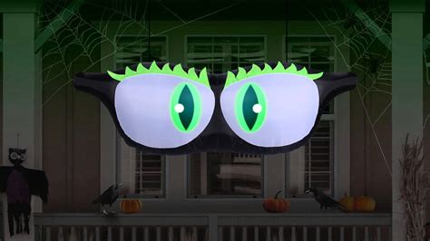 Airflowz Halloween Projection Inflatable Moving Monster Eyes Youtube