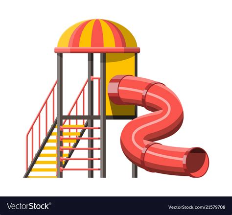 Childrens Slide With Ladder And Roof Royalty Free Vector