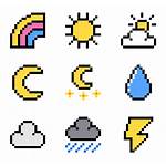 Pixel Icon Icons Weather Google Vector 16x16