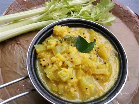 Celery Kootu Curry From Kerala Fusion Cuisine Mildly Indian