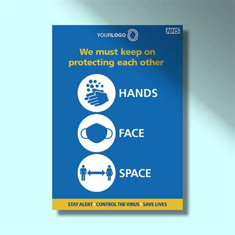 Custom Hand Face Space Covid 19 Printed Posters
