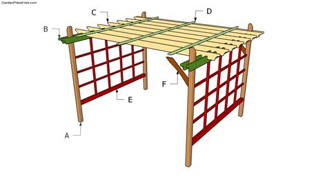 Woodwork Pergola Construction Videos PDF Plans