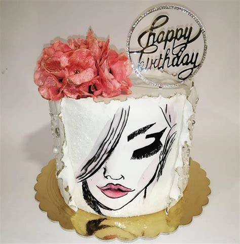 Hand Painted Cake Decorated Cake By Tortebymirjana Cakesdecor