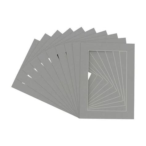 Pack Of 25 Acid Free 16x16 Mats Bevel Cut For 12x12 Photos Mid Grey