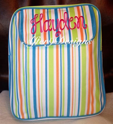 Personalized Monogram Backpack Bookbag For By Afterninedesigns 2850