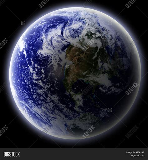 Earth Seen Outer Space Image And Photo Free Trial Bigstock