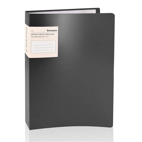 Smarpau A4 Pp Display Book Binder With Clear Plastic Sleeves 60 Pocket
