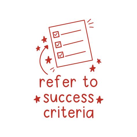 Refer To Success Criteria The Teaching Tools Teacher Stamps