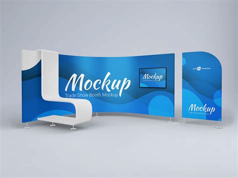 Free exhibition mockup in three high resolution psd files. Free 3D Trade Show Booth Display Mockup PSD Set - Good Mockups