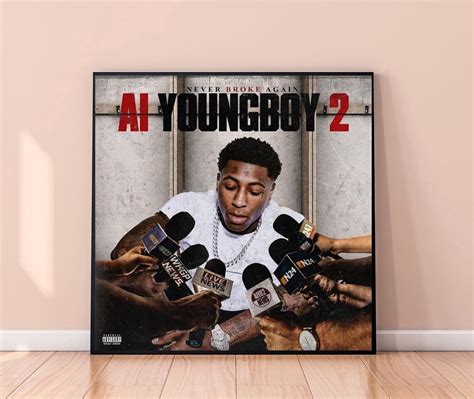 Ai Youngboy 2 Youngboy Never Broke Again Portada álbum De Etsy