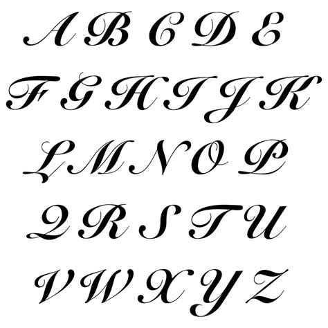 Fancy Font Alphabet Letters Printable Photos Download  Png 