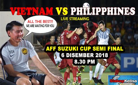10.10.2019 · vietnam malaysia live score (and video online live stream*) starts on 10 oct 2019 at 13:00 utc time in world cup qualification, afc, round 2, gr. Live Streaming Vietnam vs Philippines 6.12.2018 Piala ...