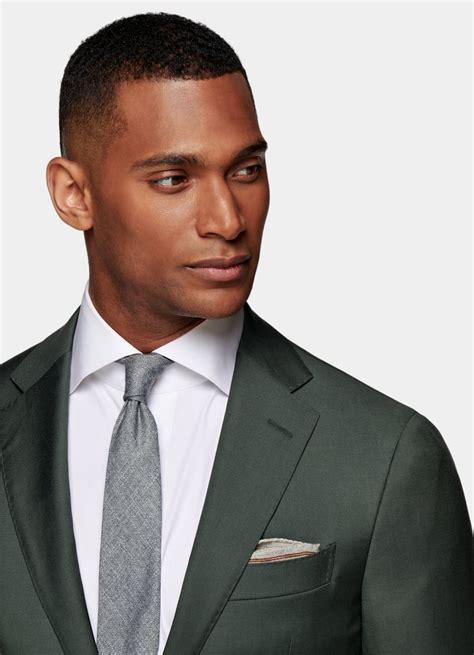 Dark Green Custom Made Suit Traceable Wool Suitsupply