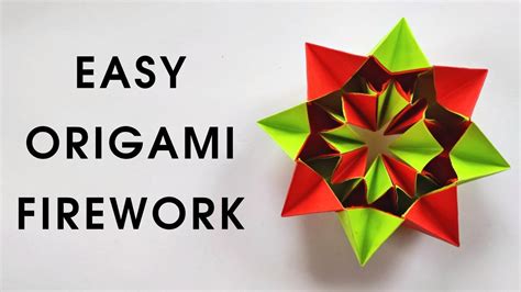 Easy Origami Fireworks How To Make A Paper Fireworks Youtube