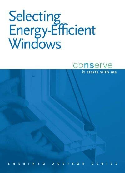 Selecting Energy Efficient Windows Pdf
