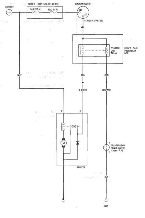 Starting System Circuit Diagram Wiring Diagram