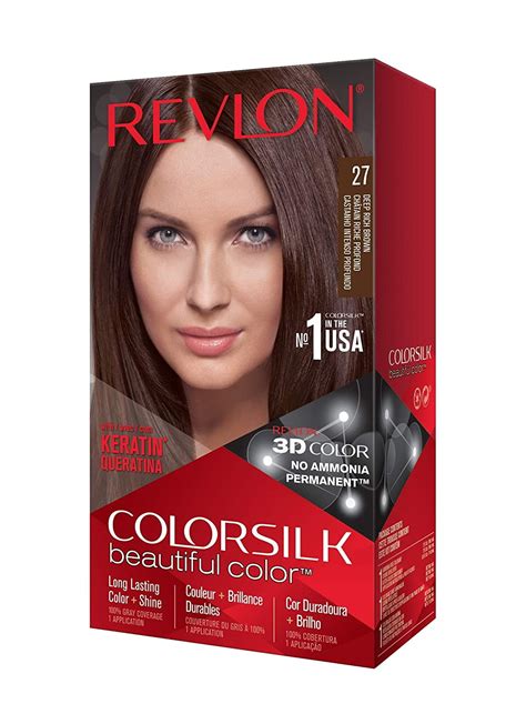 3 Pack Revlon Colorsilk Beautiful Color Permanent Hair Color 27 Deep