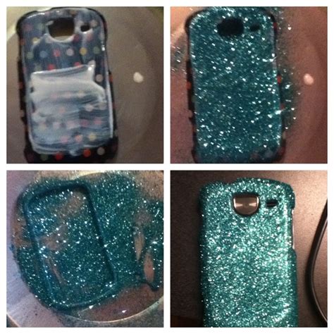 Diy Glitter Phone Case Glitter Mod Podge Hairspray