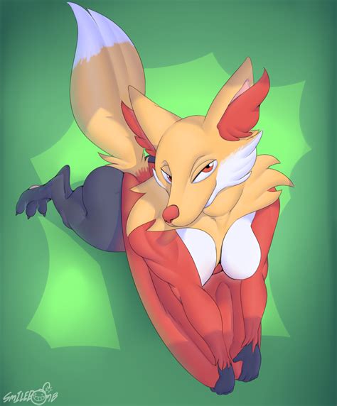 Rule 34 1girls Ass Breasts Delphox Female Furry Furry Only Looking At