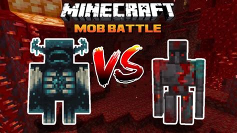 Minecraft Warden Vs Netherite Golem Mob Battles Youtube