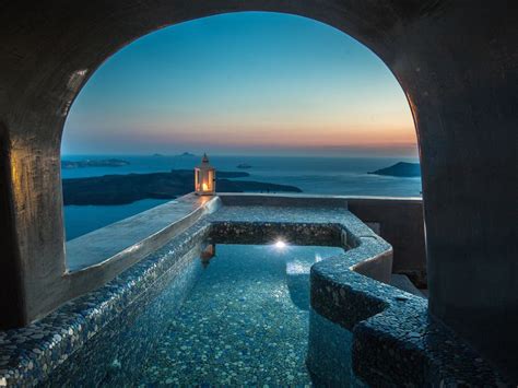 Cave Villa Caldera View Heated Plunge Pool With Breathtaking Views