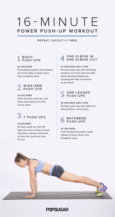 16 Minutes Closer To Buff Arms Push Up Workout Push Up Workout Circuit Workout Workout Posters