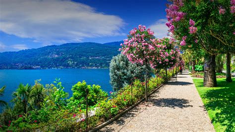 Floral Gardens On Isola Madre At Lake Maggiore Verbano Cusio Ossola