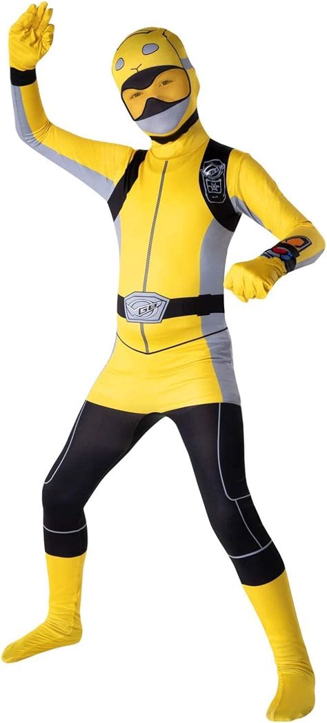 Morphsuits Disfraz Power Ranger Ni O Amarillo Beast Morpher Disfraz