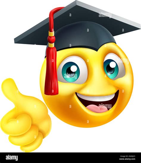 Education School College Graduate Emoji Emoticon Stock Vector Image