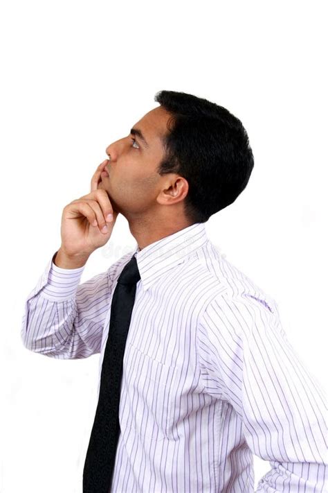 Indian Business Man In Thinking Pose Stock Image Image Of Business