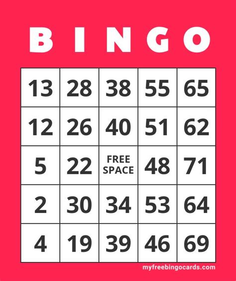 Virtual 1 75 Number Bingo Bingo Card Generator Free Printable Bingo