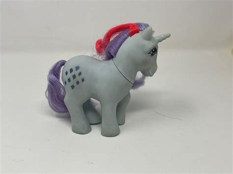 Vintage Toy My Little Pony G1 1984 Unicorn Glitter Diamond Blue Mlp