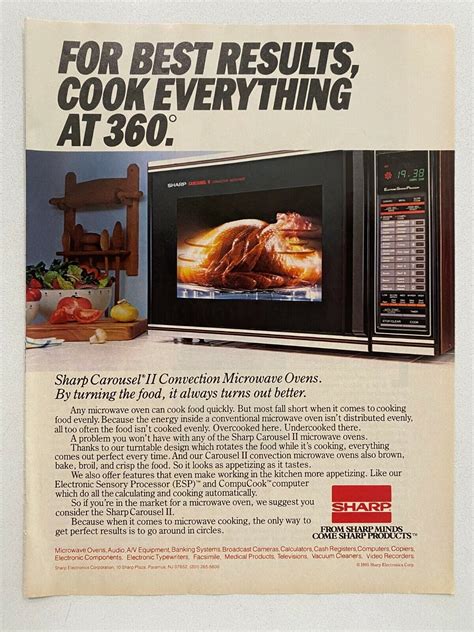 Sharp Carousel Ii Convection Microwave Oven Vintage 1985