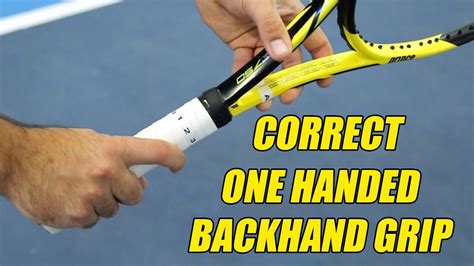 What Are The Correct One Handed Backhand Grips Ace Academy Tennis