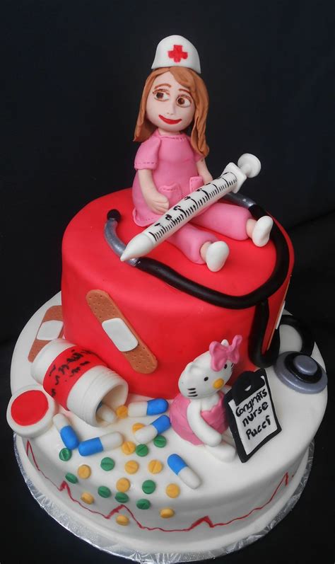 Nurse Themed Cake Custom Cakes Pinterest Nurses Themed Cakes And