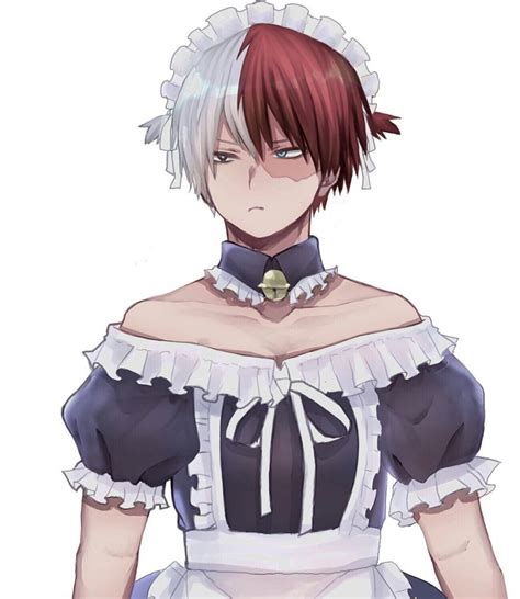 My Eternal Blossom Todoroki X Reader Axel Dion Anime Maid Maid Outfit