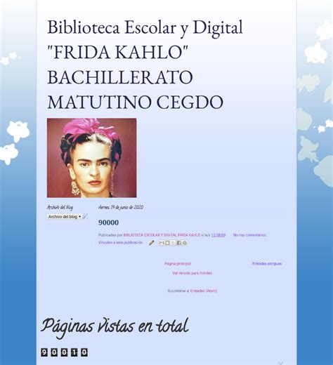 Biblioteca Escolar Y Digital Frida Kahlo Bachillerato Cegdo Rueda De
