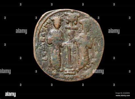 Byzantine Follis Coin Of Constantine X Stock Photo Alamy