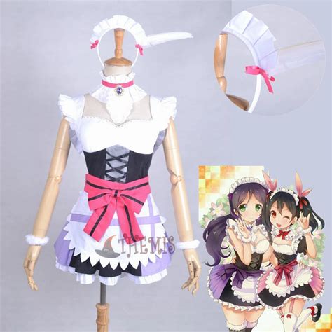 Athemis Lovelive Cosplay Tojo Nozomi Cosplay Costume Maid Set Girls Sexy Dress Custom Made Any