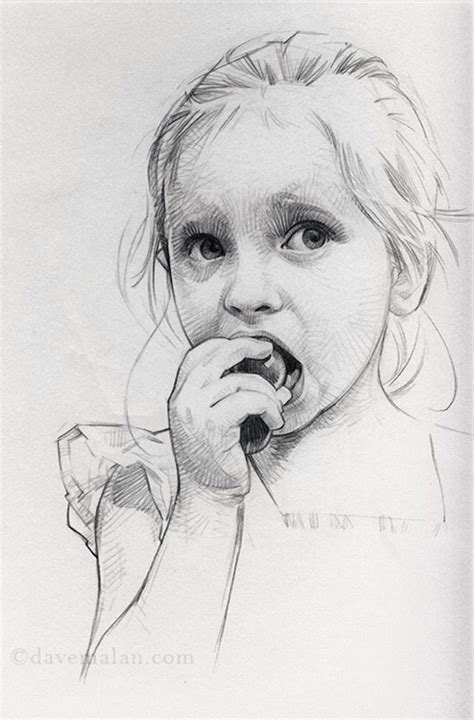 Little Girl Face Sketch At Explore