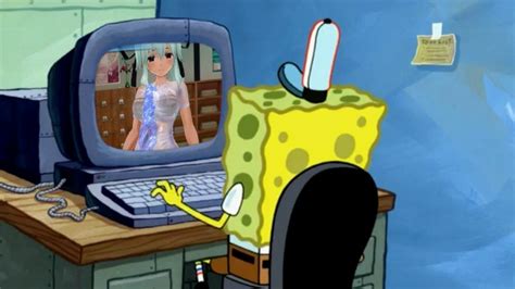 spongebob anime girl meme