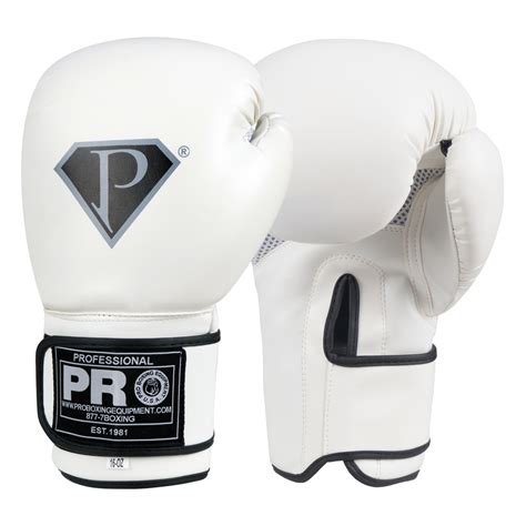 Pro Boxing Gloves White Pro Boxing Equipment