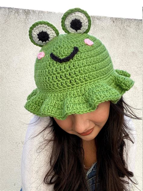 Frog Bucket Hat Etsy