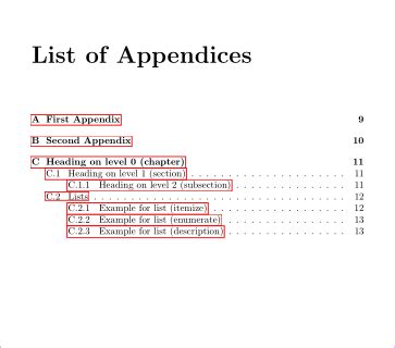 Appendices usually appear in nonfiction books. table of contents - Generate a List of Appendices page for ...